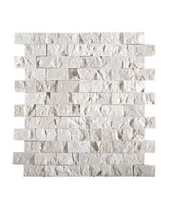 Brick cream color mosaic tile
