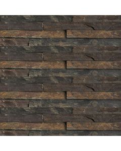 dark brown brick stone